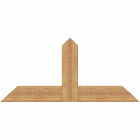 Ekena Millwork Portland Timber Gable Bracket, Western Red Cedar, 48"W x 22"H x 3 1/2"D x 5 1/2"F, 11/12 Pitch GBW048X22X0406POR00SWR